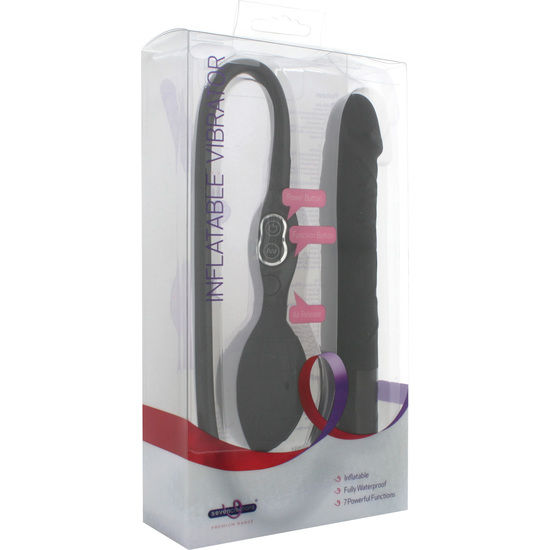 SEVEN CREATIONS – VIBRATEUR GONFLABLE NOIR