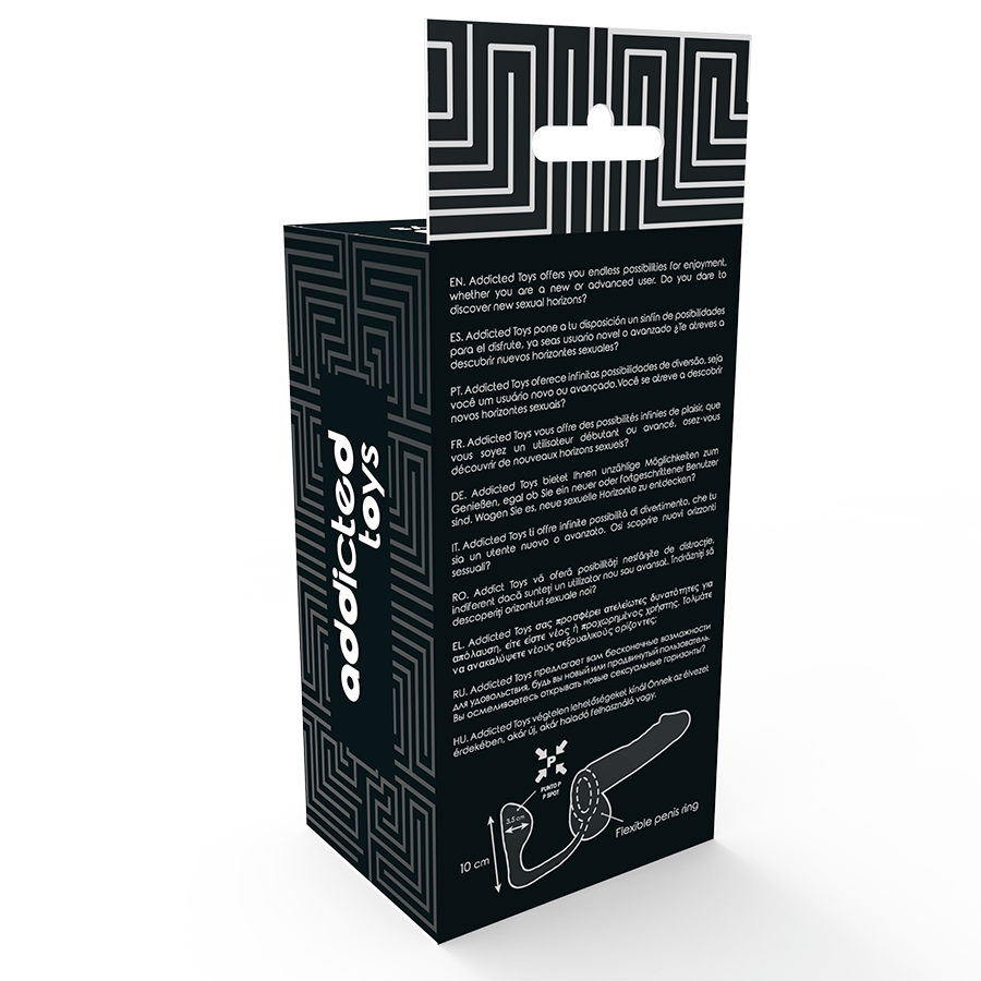 ADDICTED TOYS – PLUG ANAL AVEC ANNEAU PÉNIS NOIR