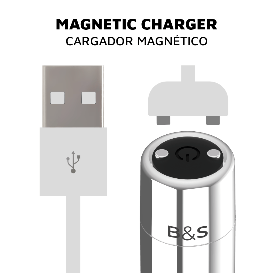 BLACKSILVER – BALLE MAGNÉTIQUE VIBRANTE KAILAN 2 ARGENT