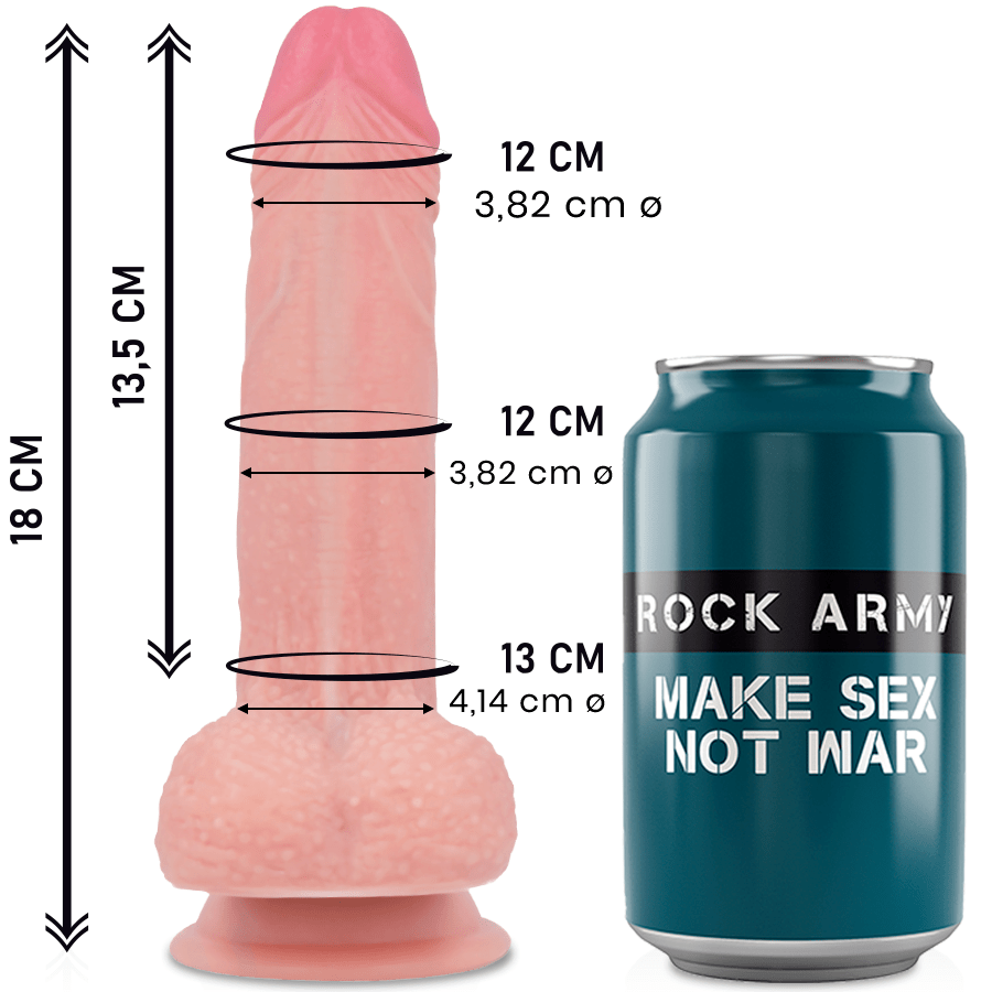 ROCKARMY – SILICONE LIQUIDE PREMIUM MUSTANG RÉALISTE 18 CM -O- 4.14 CM
