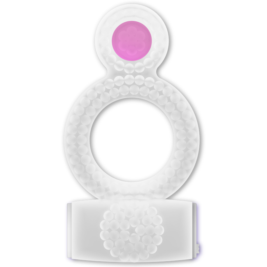 CASUAL LOVE – BAGUE TRANSPARENTE DOUBLE PLAISIR