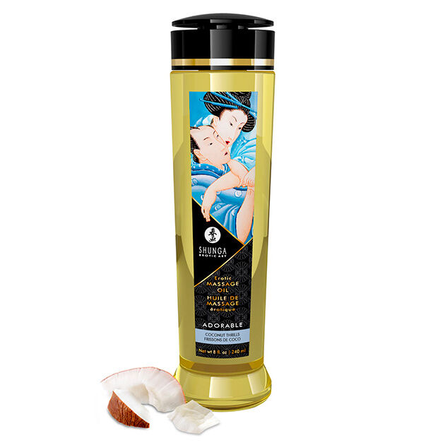SHUNGA – ADORABLE HUILE DE MASSAGE ÉROTIQUE 240 ML