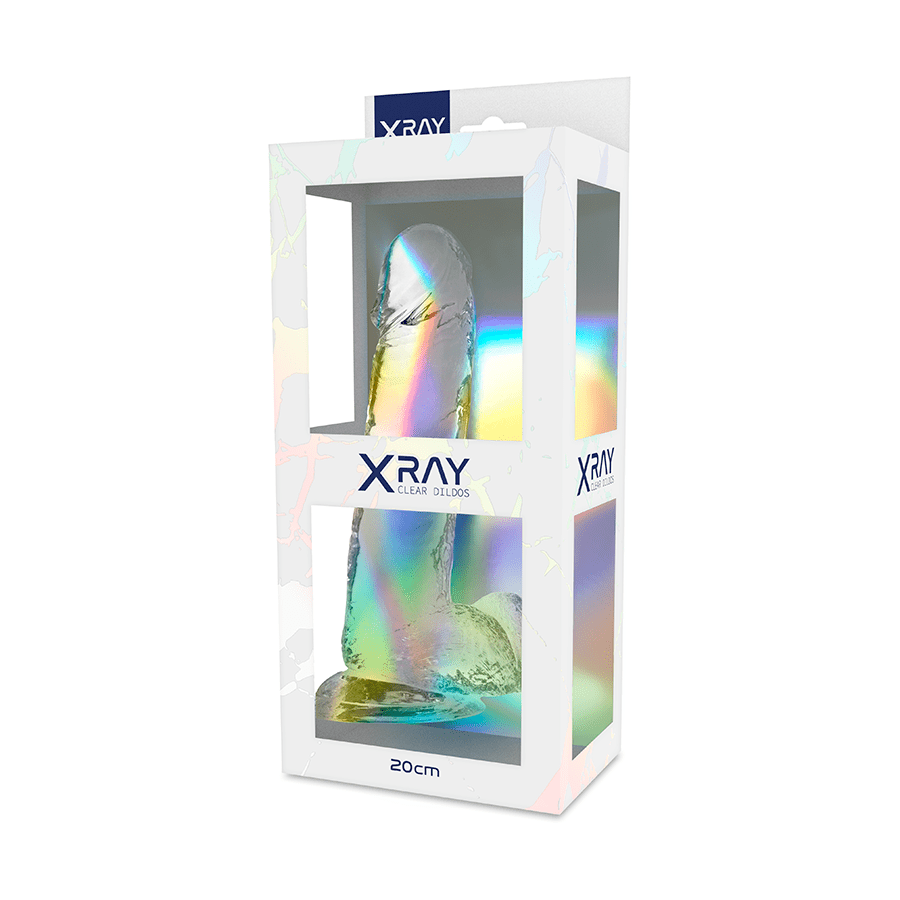 X RAY – BITE TRANSPARENTE AVEC BOULES 20 CM -O- 4.5 CM