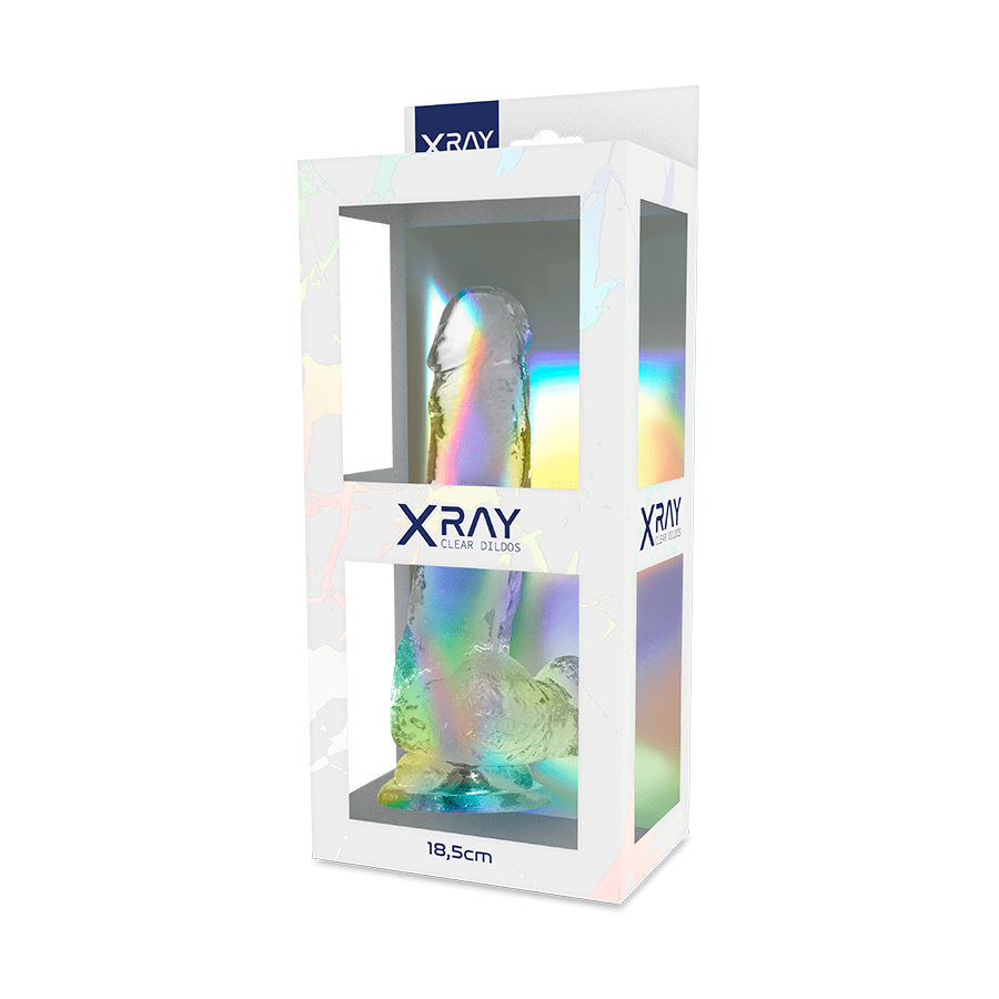 X RAY – BITE TRANSPARENTE AVEC BOULES 18.5 CM -O- 3.8 CM
