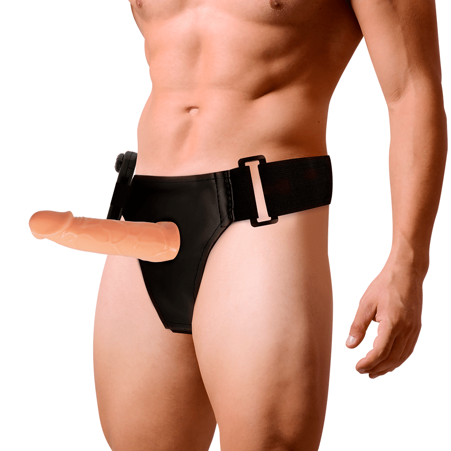 HARNESS ATTRACTION – WILLIAN HOLLOW RNES AVEC VIBRATEUR 17 CM -O- 4.5 CM
