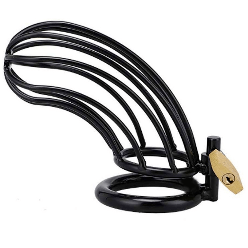 METAL HARD – CAGE DANNEAU DE CHASTETÉ DOISEAU NOIR