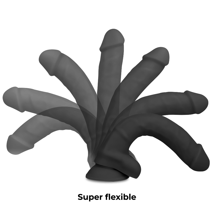 COCK MILLER – GODE RÉALISTE SILICONE DENSITÉ ARTICULABLE NOIR 19,5 CM