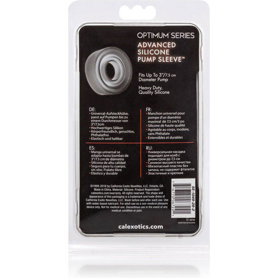 CALEXOTICS – MANCHON DE POMPE EN SILICONE ADV NOIR