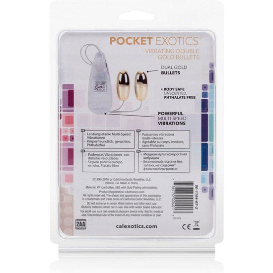 CALEXOTICS – BALLES VIBRANTES DUO OR