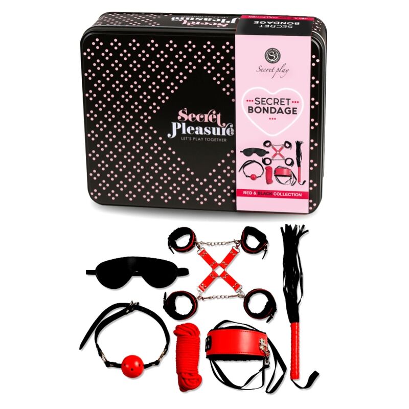 SECRETPLAY – BDSM SET 6 PCS ROUGE COLLECTION
