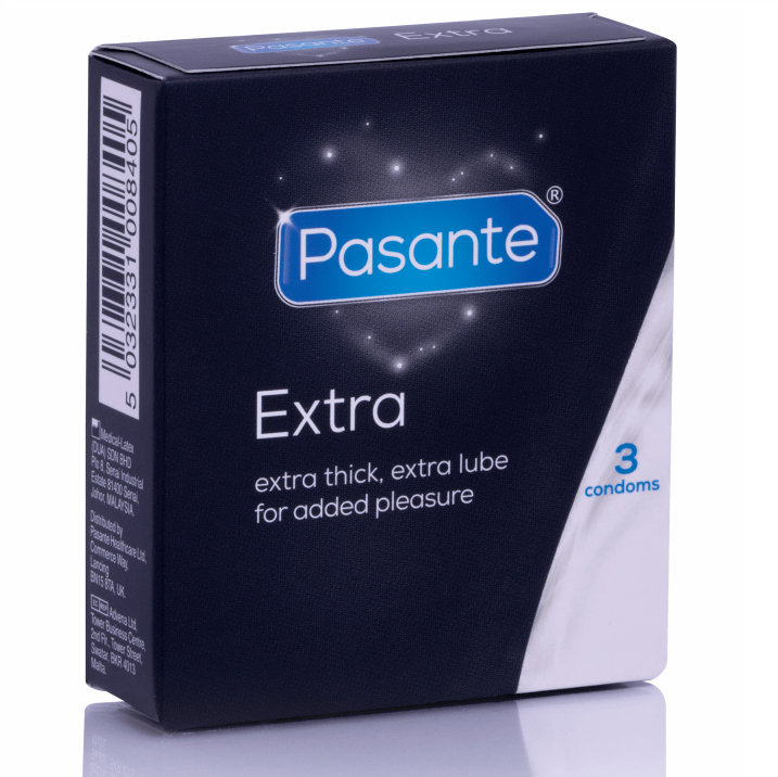 PASANTE – PRÉSERVATIF EXTRA EXTRA ÉPAIS PAR 3 UNITÉS