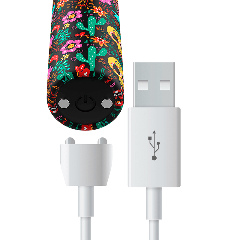 CUSTOM BULLETS – BULLETS PERSONNALISÉS RECHARGEABLE FLORAL 10 INTENSITIES
