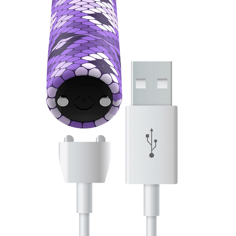 CUSTOM BULLETS – RECHARGEABLE SNAKE PURPLE MAGNETIC BULLET 10V