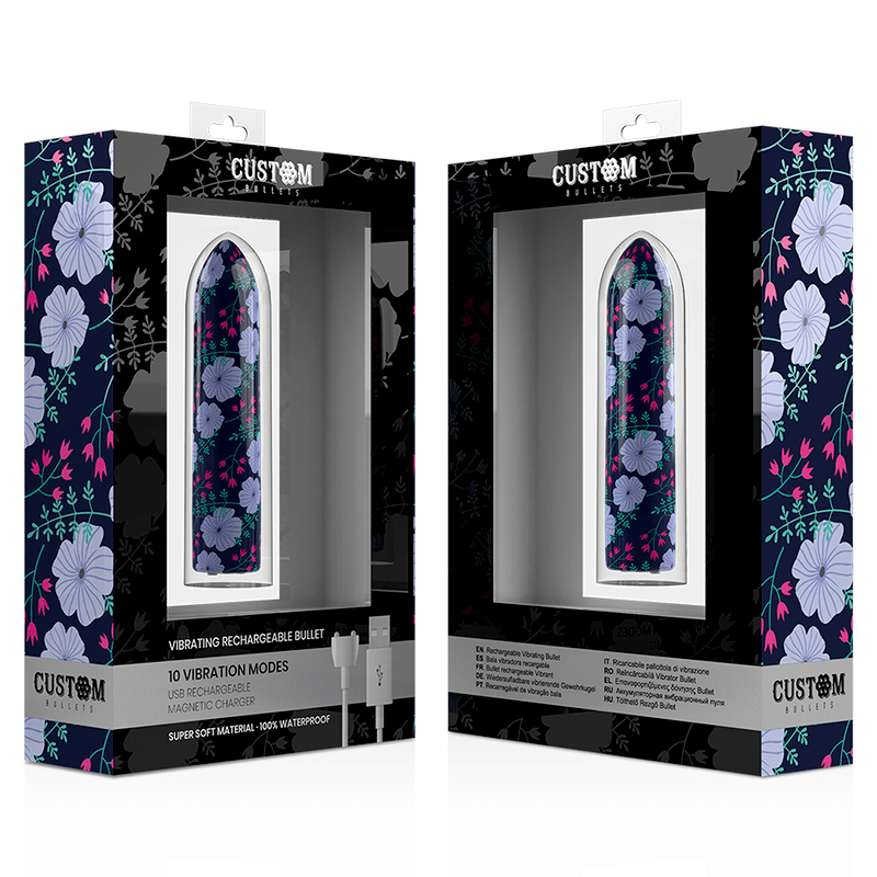 CUSTOM BULLETS – PERSONNALISÉS RECHARGEABLE PRINTEMPS 10 INTENSITIES