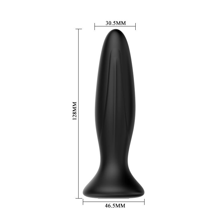 MR PLAY – PLUG ANAL VIBRATEUR NOIR RECHARGEABLE