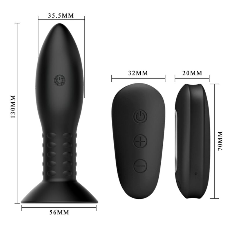 MR PLAY – PLUG AVEC TÉLÉCOMMANDE  BILLES TOURNANTES NOIRES