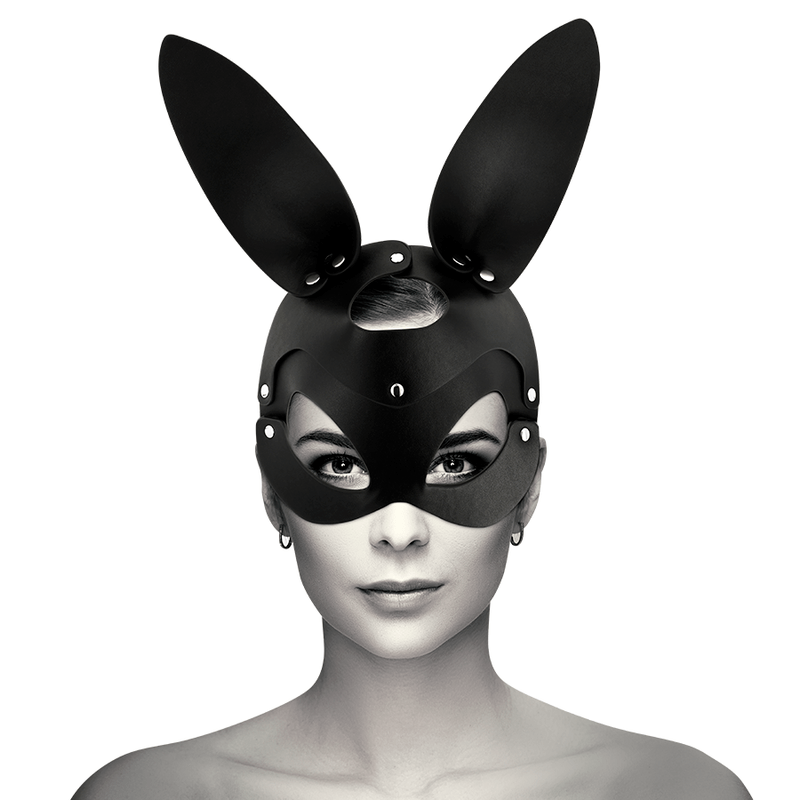 COQUETTE CHIC DESIRE – MASQUE EN CUIR VEGAN AVEC OREILLES DE LAPIN