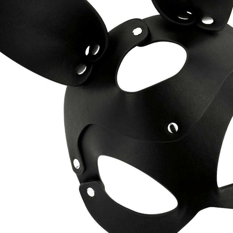 COQUETTE CHIC DESIRE – MASQUE EN CUIR VEGAN AVEC OREILLES DE LAPIN