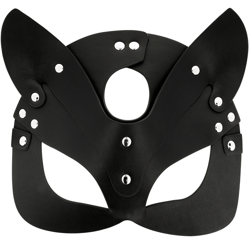 COQUETTE CHIC DESIRE – MASQUE EN CUIR VEGAN AVEC OREILLES DE CHAT