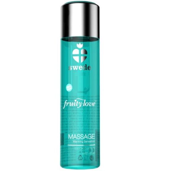 SWEDE – FRUITY LOVE HUILE DE MASSAGE EFFET CHAUFFANT CASSIS ET CITRON VERT 60 ML