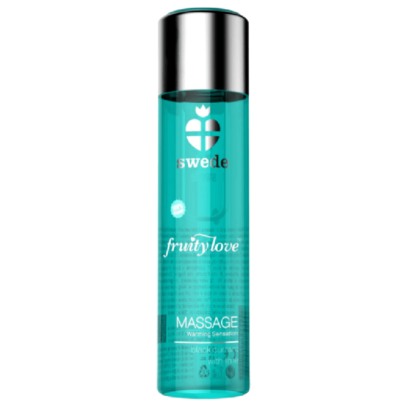 SWEDE – FRUITY LOVE HUILE DE MASSAGE EFFET CHAUFFANT CASSIS ET CITRON VERT 120 ML