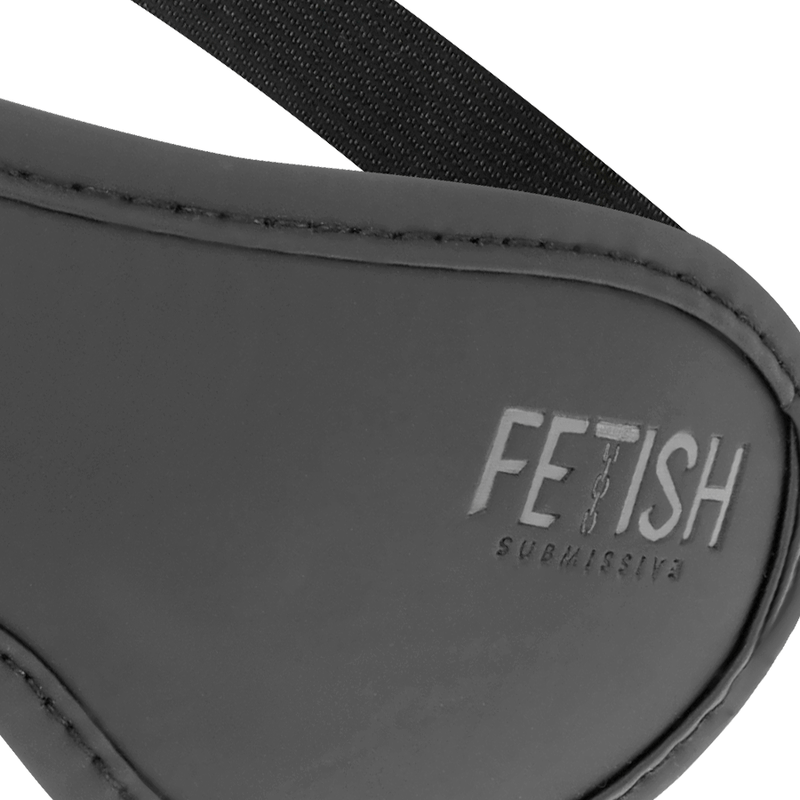 FETISH SUBMISSIVE – MASQUE EN CUIR VÉGAN II AVEC DOUBLURE EN NOPRÈNE