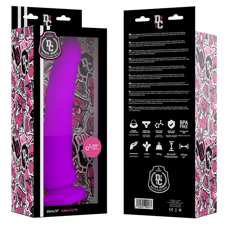 DELTA CLUB – TOYS GODE MÉDICAL LILAS SILICONE 23 CM -O- 4.5 CM