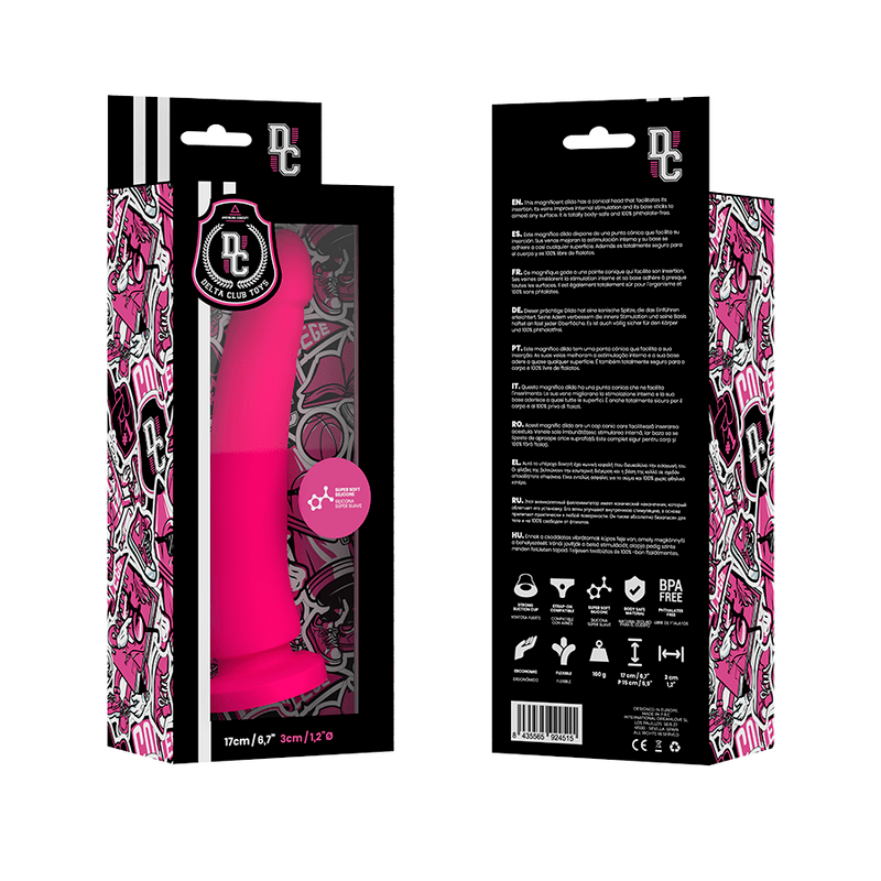 DELTA CLUB – TOYS GODE MÉDICAL SILICONE ROSE 17 CM -O- 3 CM