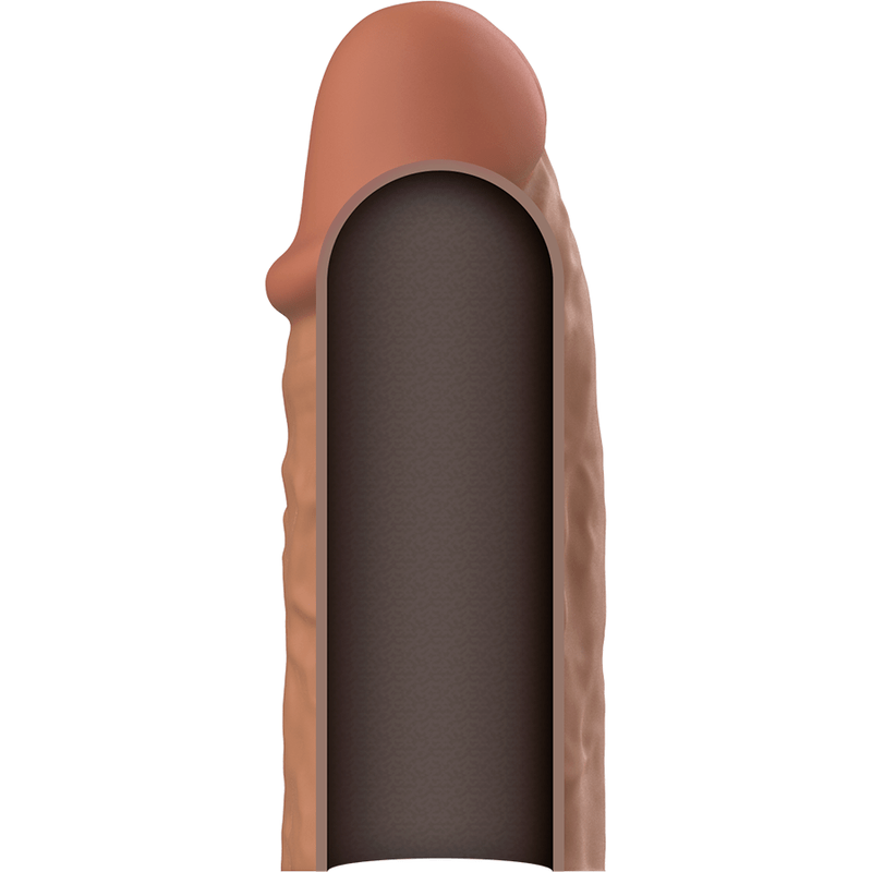 VIRILXL – EXTENSION DE PÉNIS MARRON EN SILICONE LIQUIDE V3