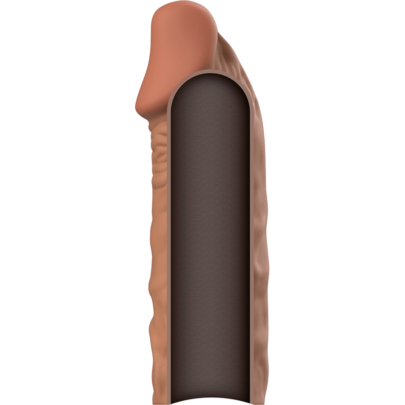 VIRILXL – EXTENSION DE PÉNIS MARRON EN SILICONE LIQUIDE V5