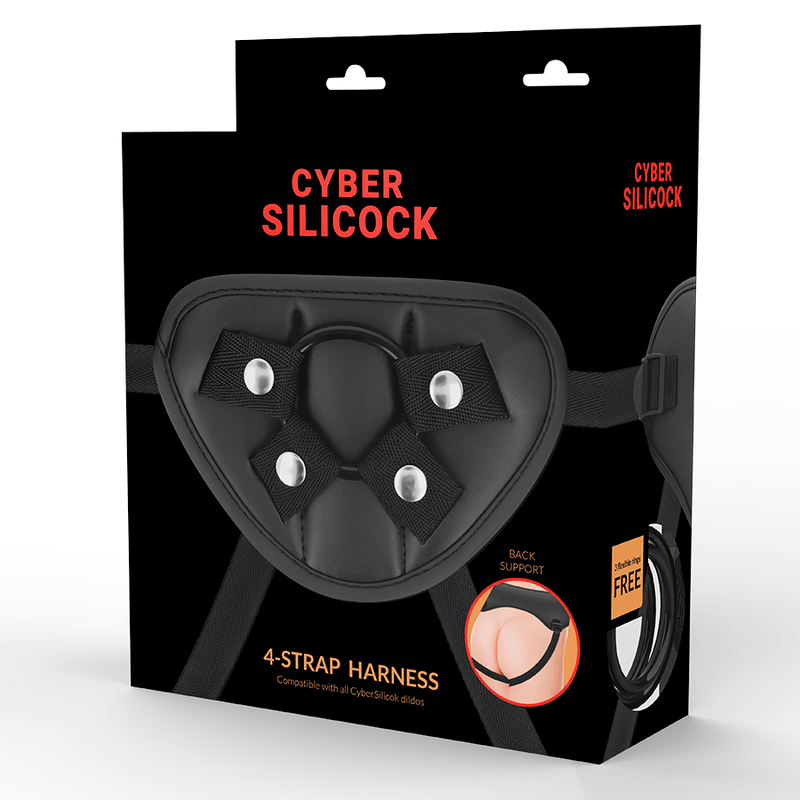 CYBER SILICOCK – HARNAIS SANGLES AVEC 3 ANNEAUX GRATUITS