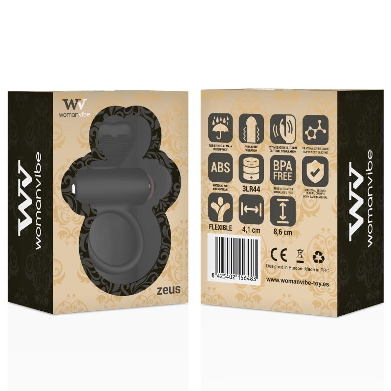 WOMANVIBE – ANNEAU VIBRATEUR EN SILICONE VIBE ZEUS