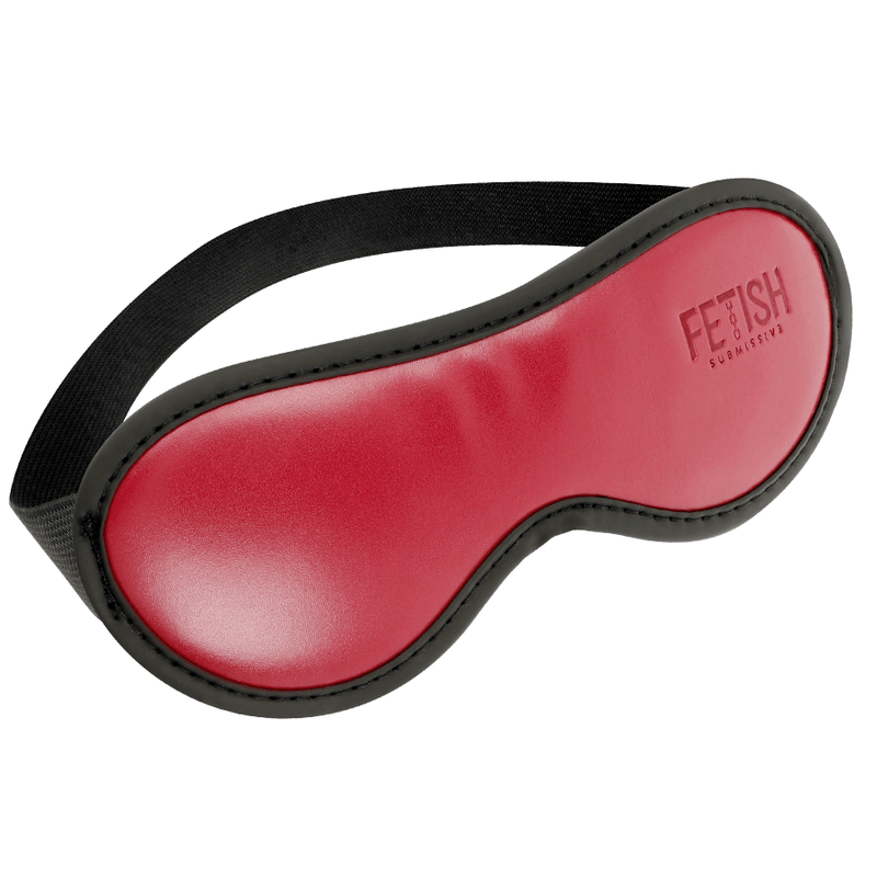 FETISH SUBMISSIVE DARK ROOM – MASQUE EN CUIR VÉGAN AVEC DOUBLURE EN NÉOPRÈNE