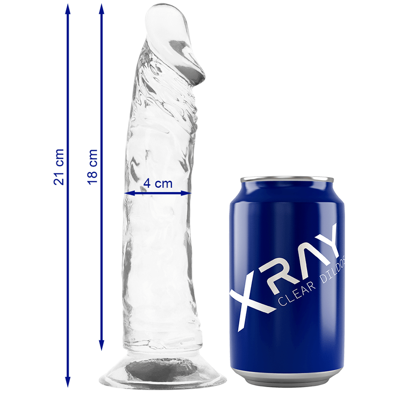 X RAY – HARNAIS + BITE TRANSPARENT 21 CM -O- 4 CM