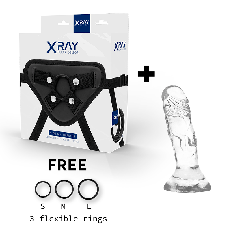 X RAY – HARNAIS + BITE TRANSPARENT 12 CM -O- 2.6 CM