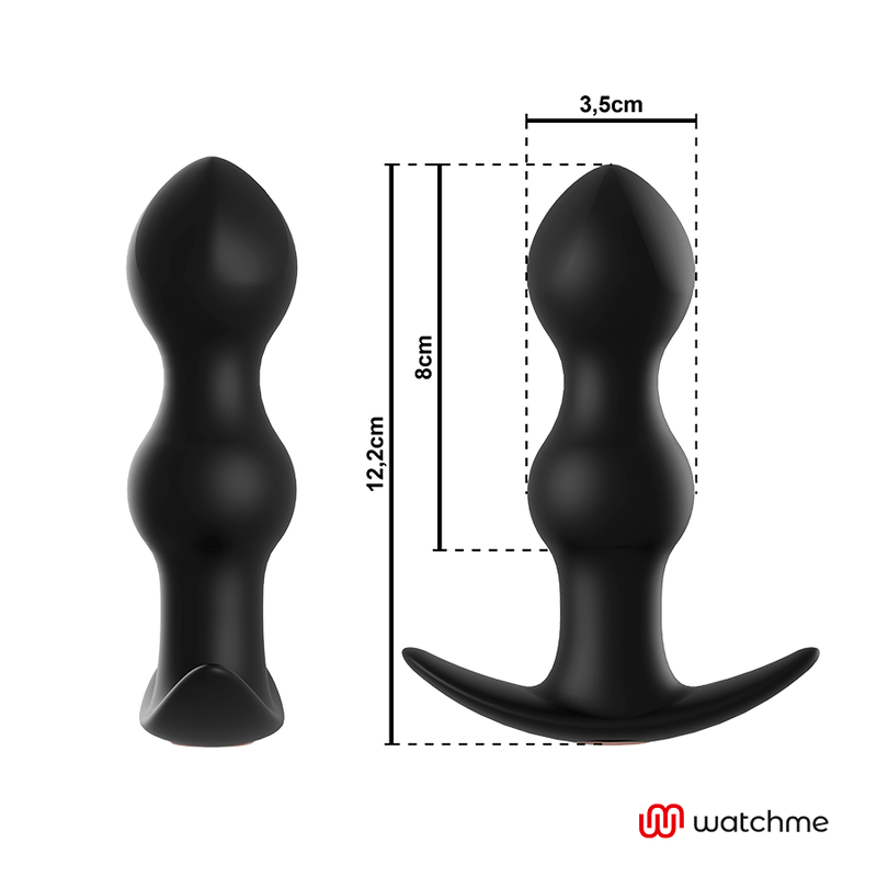 ANBIGUO – WATCHME TÉLÉCOMMANDE PLUG VIBRATEUR ANAL TIBERIO