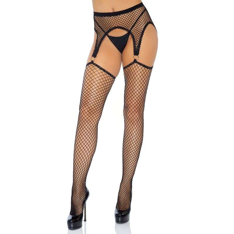LEG AVENUE – INDUSTRIAL BAS NET AVEC JOINT O ATTACHÉ JARRATIÈRE TAILLE UNIQUE