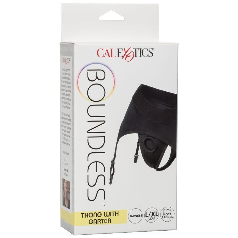 CALEXOTICS – BOUNDLESS STRING AVEC JARRETIÈRE S/M