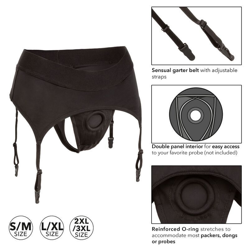 CALEXOTICS – BOUNDLESS STRING AVEC JARRETIÈRE S/M