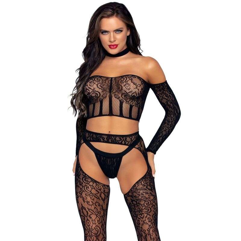 LEG AVENUE – ENSEMBLE TROIS PIÈCES TAILLE UNIQUE