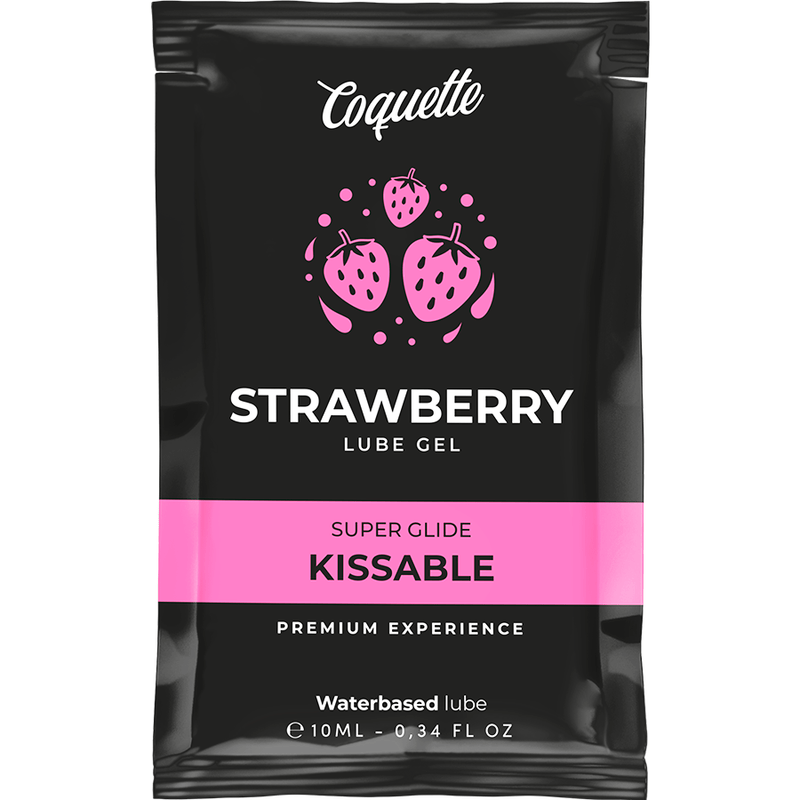 COQUETTE COSMETICS – LUBRIFIANT KISSABLE BASE DEAU DE FRAISE POCHE 10 ML