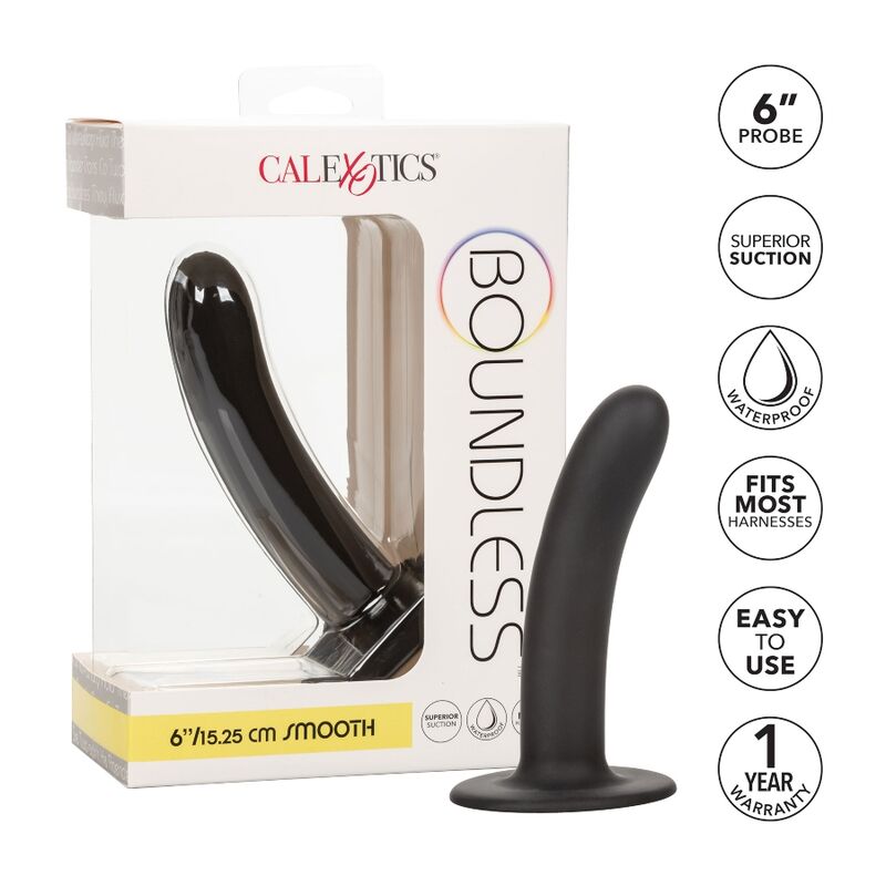 CALEXOTICS – BOUNDLESS DILDO 15.25 CM COMPATIBLE HARNAIS LISSE