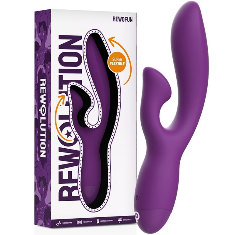 REWOLUTION – REWOFUN VIBRATEUR FLEXIBLE AVEC LAPIN