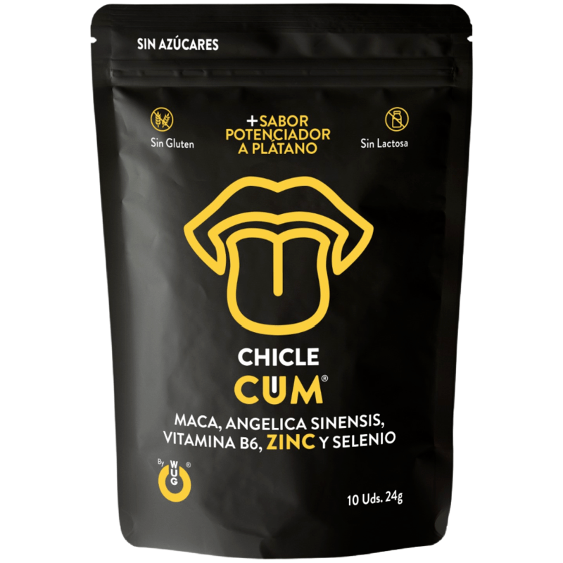 WUG SEX SENSE – CUM AUGMENTATION DE LÉJACULATION GOMME ET SPERME SAVEUR BANANE 10 UNITÉS