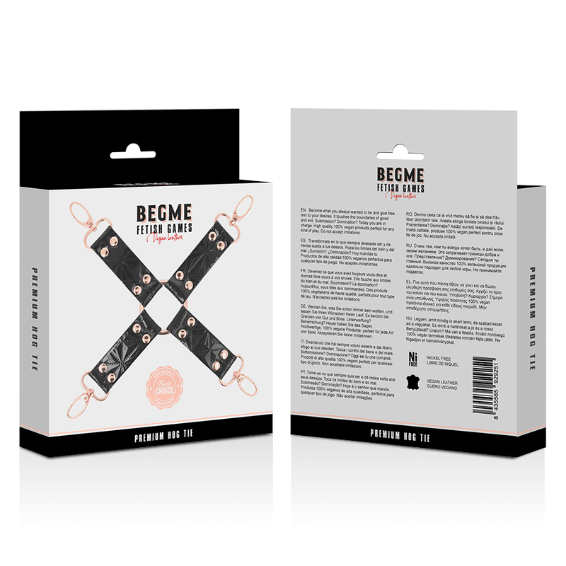 BEGME – BLACK EDITION CRAVATE EN CUIR VEGAN