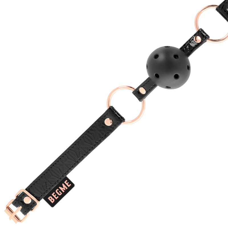 BEGME – BLACK EDITION BALL GAG CUIR VEGAN