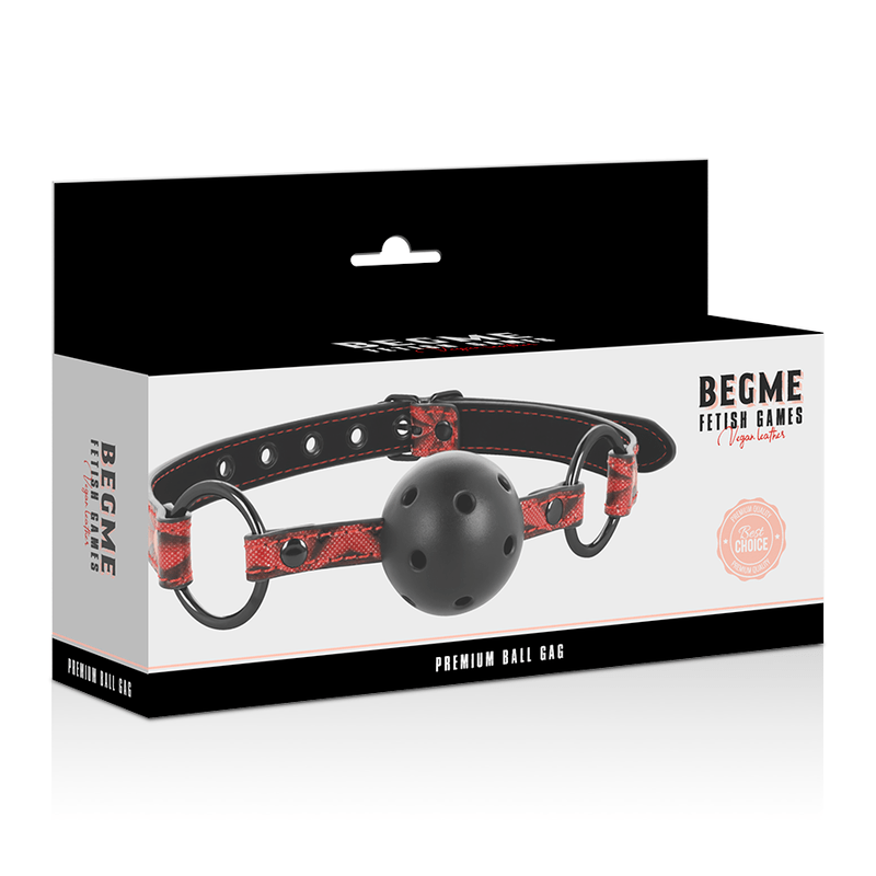 BEGME – MÂCHOIRE EN CUIR VÉGÉTALIEN ÉDITION ROUGE
