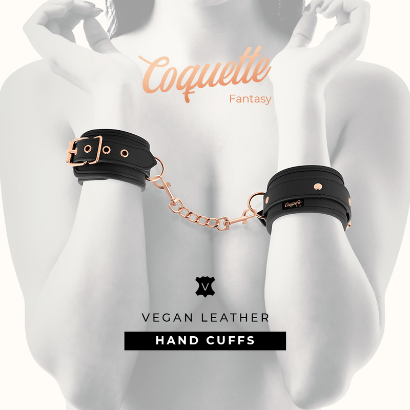 COQUETTE CHIC DESIRE – MENOTTES FANTASY EN CUIR VÉGAN AVEC DOUBLURE EN NOPRÈNE