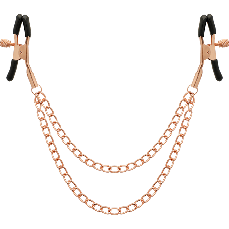 COQUETTE CHIC DESIRE – PINCES METELONS FANTAISIE EN MÉTAL AVEC CHAÎNE