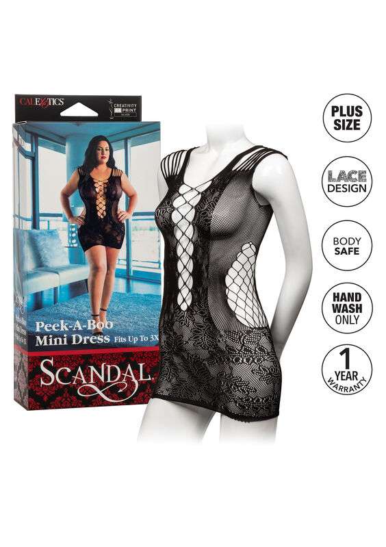 CALEXOTICS – ROBE PEEK-A-BOO MINI GRANDE TAILLE